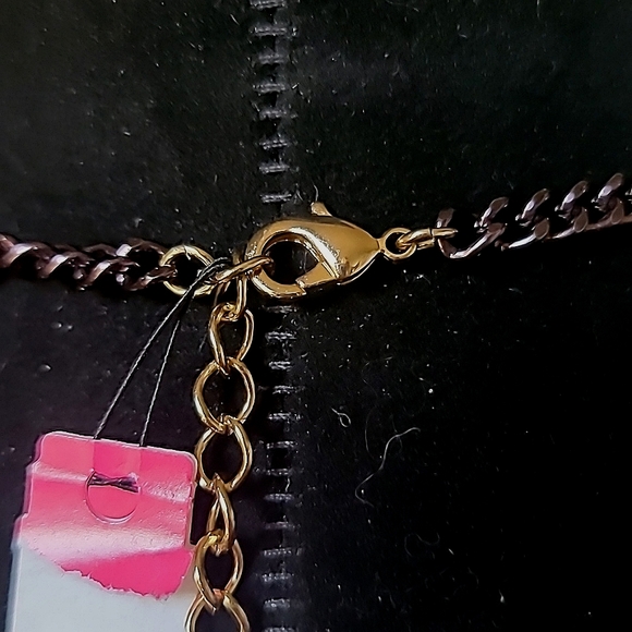 New Vintage! BETSEY JOHNSON Hollywood Glam Tiger Leopard Statement Bib Necklace. - Picture 11 of 13